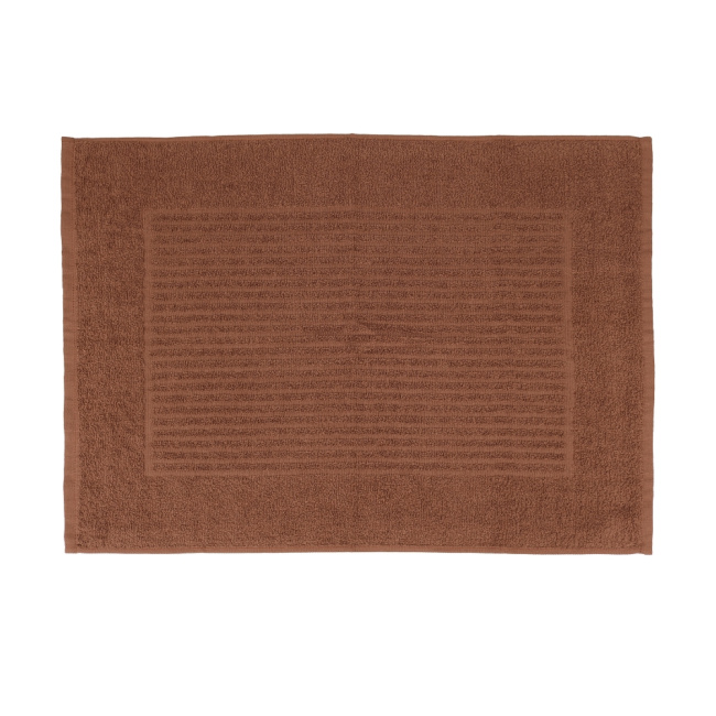 Tapete De Banheiro 50x70cm Algodão 400g/m² Piso Antiderrapante Basic Chocolate