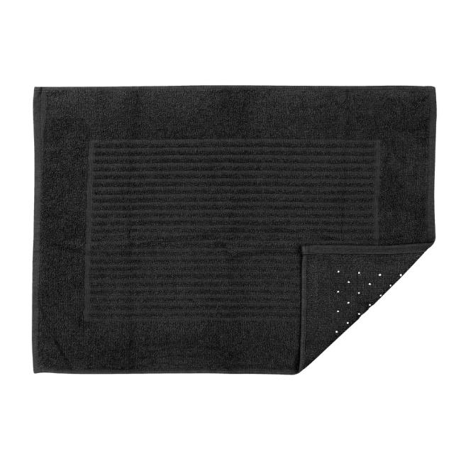 Tapete De Banheiro 50x70cm Algodão 400g/m² Piso Antiderrapante Basic Cinza