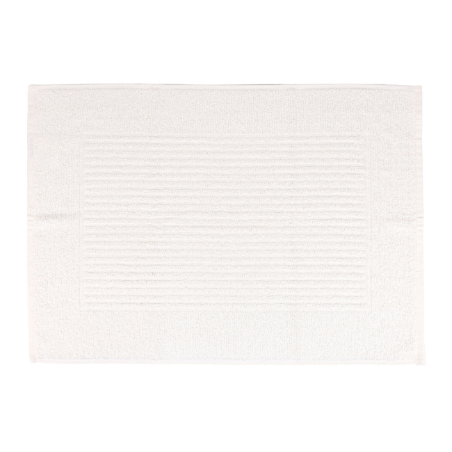 Tapete De Banheiro 50x70cm Algodão 400g/m² Piso Antiderrapante Basic Off White