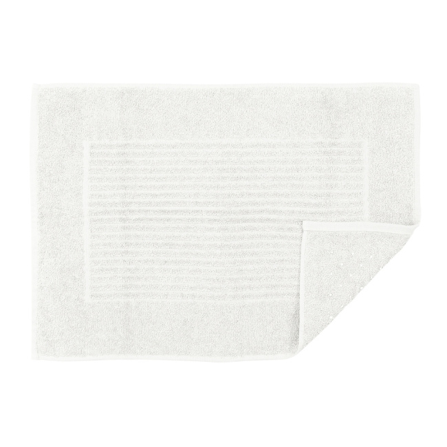 Tapete De Banheiro 50x70cm Algodão 400g/m² Piso Antiderrapante Basic Off White