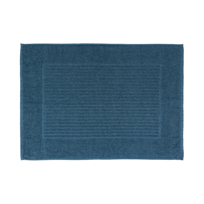 Tapete De Banheiro 50x70cm Algodão 400g/m² Piso Antiderrapante Basic Petróleo