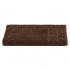 Tapete de Banheiro Piso Atoalhado 100% Algodão 75x48cm Detalhes em Jacquard Chocolate