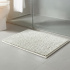 Tapete De Banheiro Bolinha Popcorn Antiderrapante 60x40cm Chenille Off White