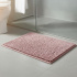 Tapete De Banheiro Bolinha Popcorn Antiderrapante 60x40cm Chenille Rosa