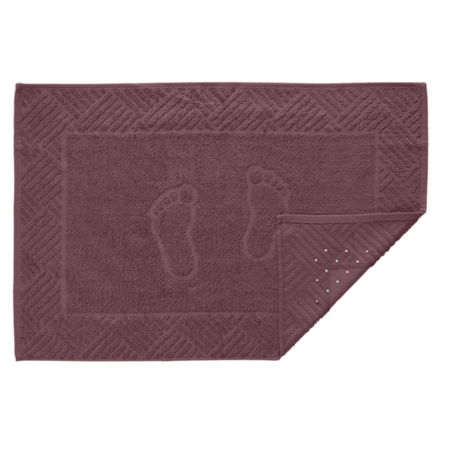 Tapete de Banheiro Piso Atoalhado Pezinho 100% Algodão 70x46cm Roxo