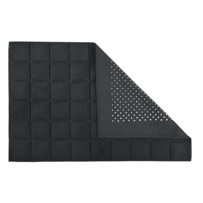 Tapete de Banheiro Piso Atoalhado Prime Delicatta 100% Algodão 75x50cm Preto