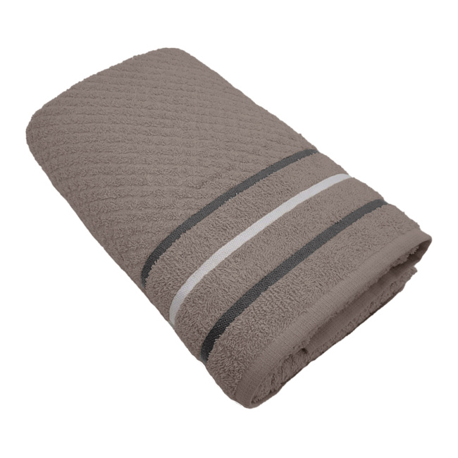 Toalha De Banho 350g/M² Banhão Fio Penteado Verona Taupe