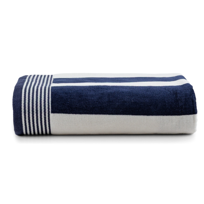 Toalha De Banho Praia Sardenha 390g/M² Banhão 100% Algodão Azul Marinho