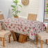 Toalha de Mesa 10 Lugares Bela 3,00m x 1,35m Estampada Floral Rubi