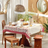 Toalha de Mesa 4 Lugares Basic 1,40x1,40m Estampada Cerejeira
