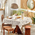 Toalha de Mesa 4 Lugares Basic 1,40x1,40m Estampada Coffe