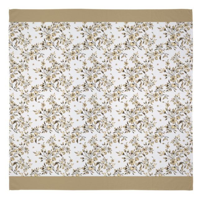 Toalha de Mesa 4 Lugares Basic 1,40x1,40m Estampada Ramalhetes