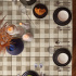 Toalha de Mesa 6 Lugares Elegance 1,40x2,20m Estampada Xadrez