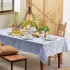Toalha de Mesa 8 Lugares Basic 1,40x2,50m Estampada Blue Flowers