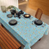 Toalha de Mesa 8 Lugares Elegance 1,40x2,60m Estampada Alegria