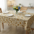 Toalha de Mesa Impermeável 6 Lugares 2,00m x 1,35m Bela Estampada Floral Âmbar
