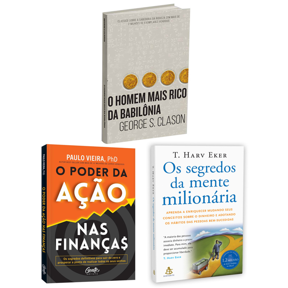 Kit 3 Livros Riqueza e Inteligência Financeira - Livraria Credencial ...
