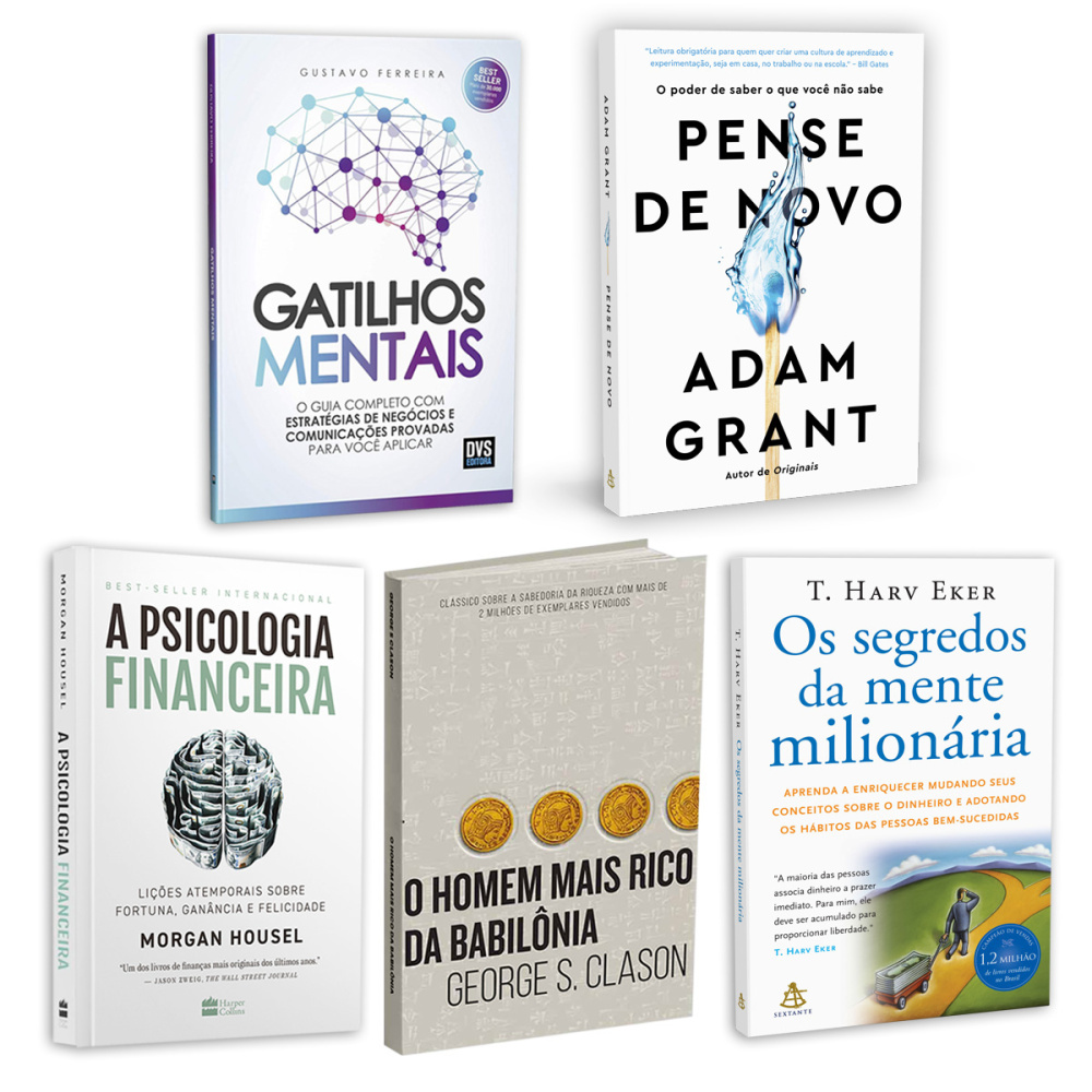 Kit 5 Livros de Mentalidade e Estratégias - Livraria Credencial Shop ...