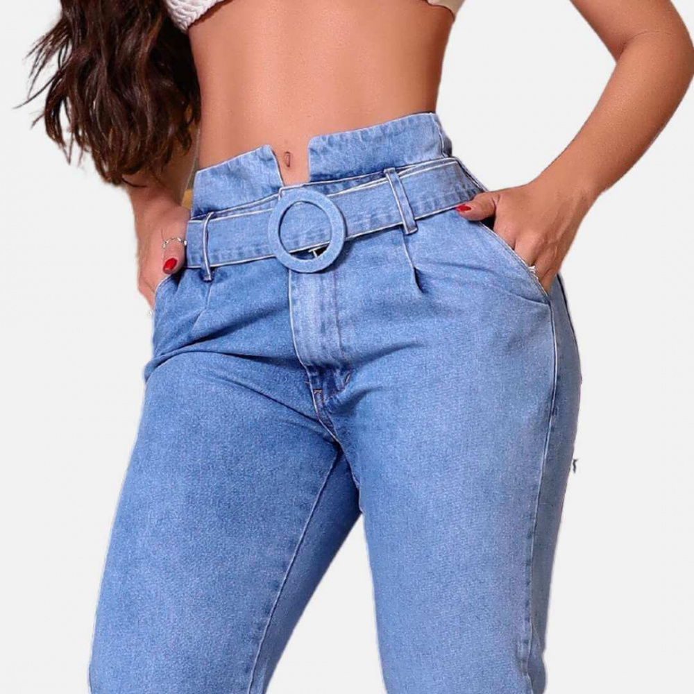 Compre agora a Calça Jeans Mom Virginia Elegante! - Lizare Moda Feminina