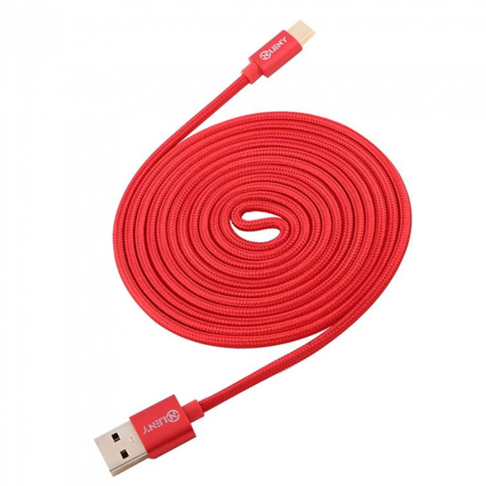 Cabo Usb Tipo C Longo 2m Carregamento Rápido Nylon Trançado Ll Importados