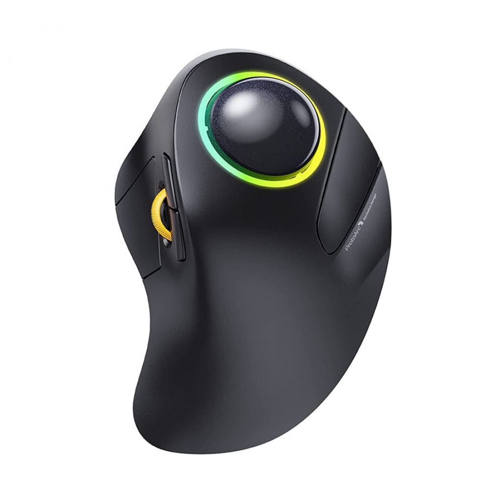 Rato Trackball ProtoArc EM03 Sem Fio Bluetooth Recarregável Ergonômico ...