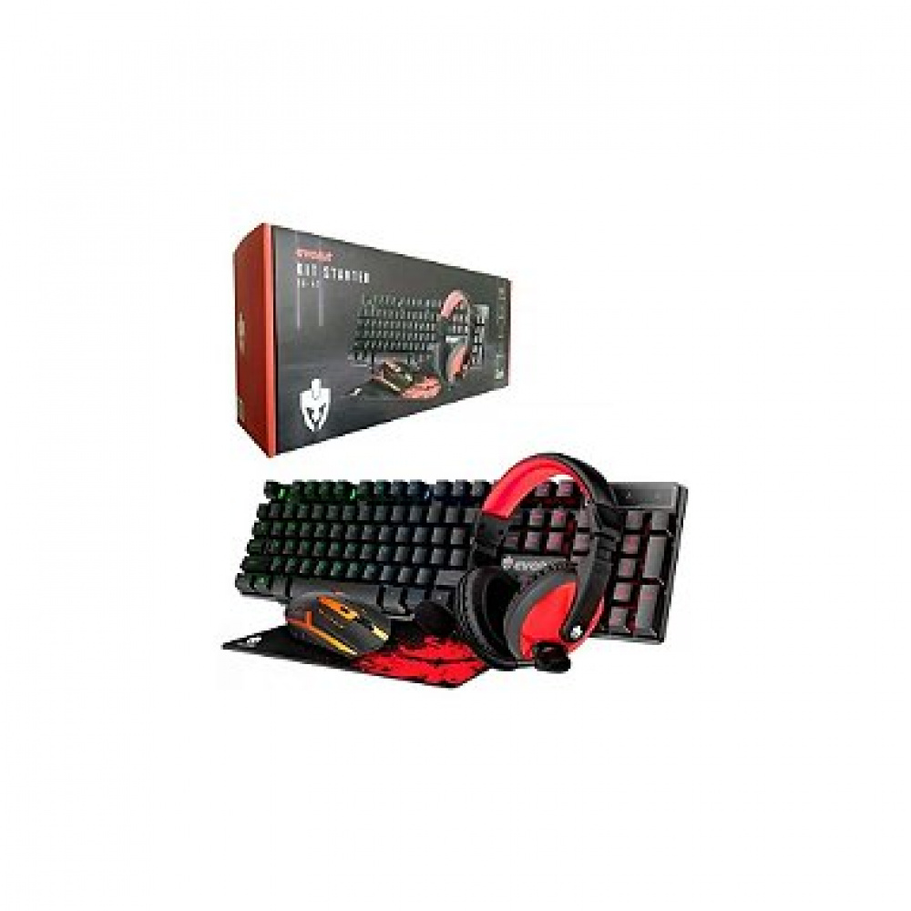 Combo Gamer Teclado Mouse Fone Mousepad Eg Evolut Loja