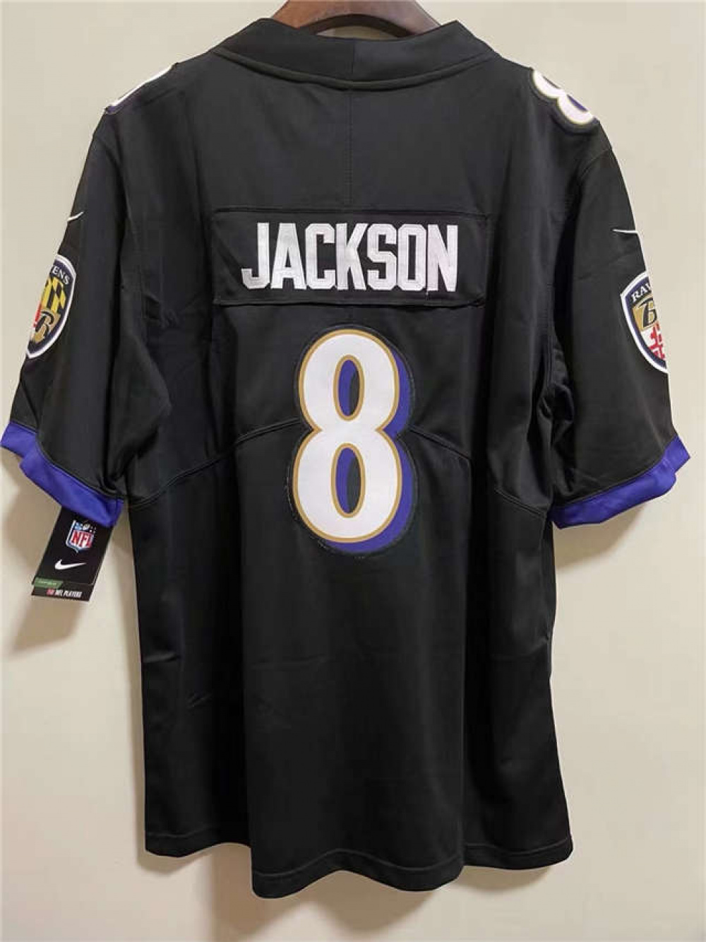 Camisa NFL Baltimore Ravens Preta - 8 - Jackson - Loja Fanáticos