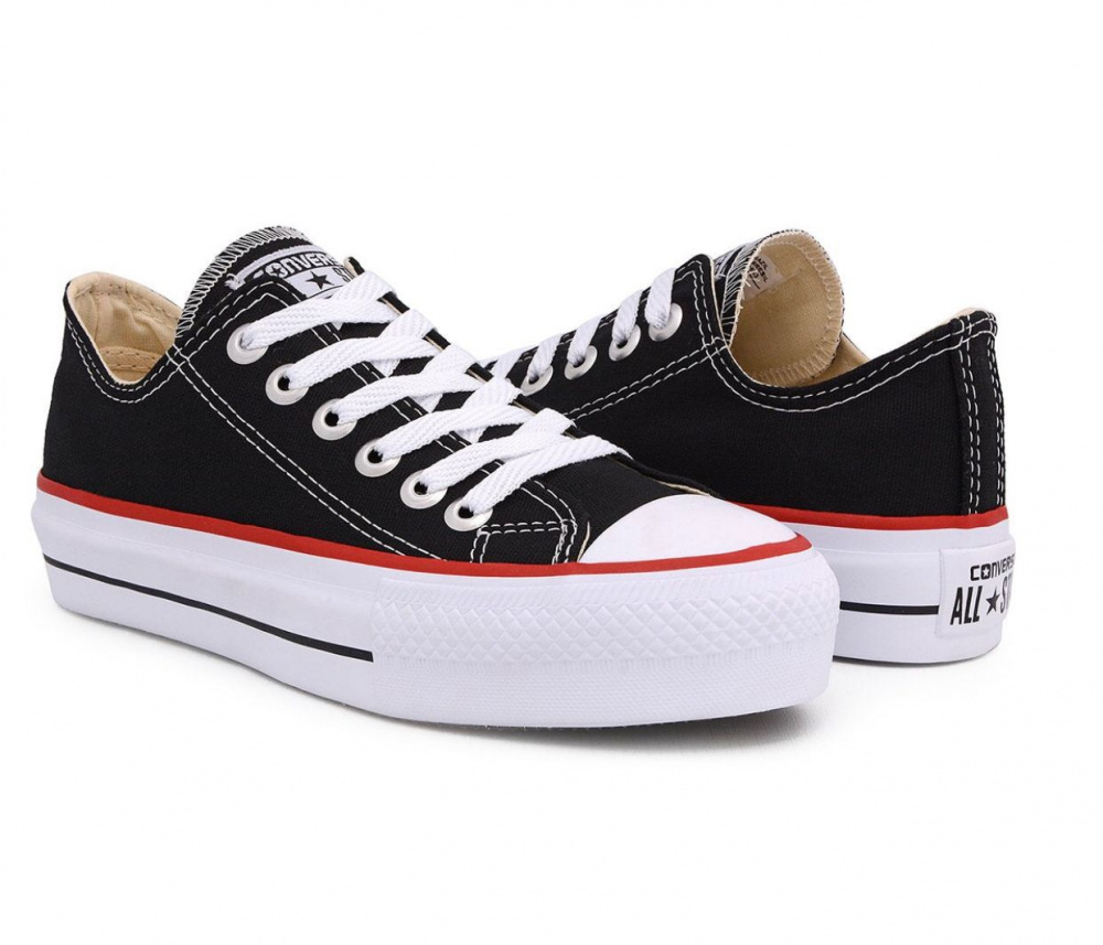 All Star Preto Plataforma - Comprar em Duda Store