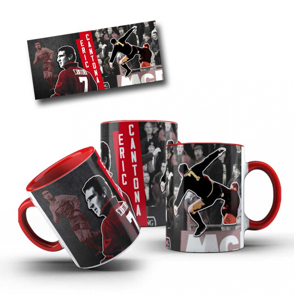 Caneca Eric Cantona Voadora Antifa Loja Vermelha