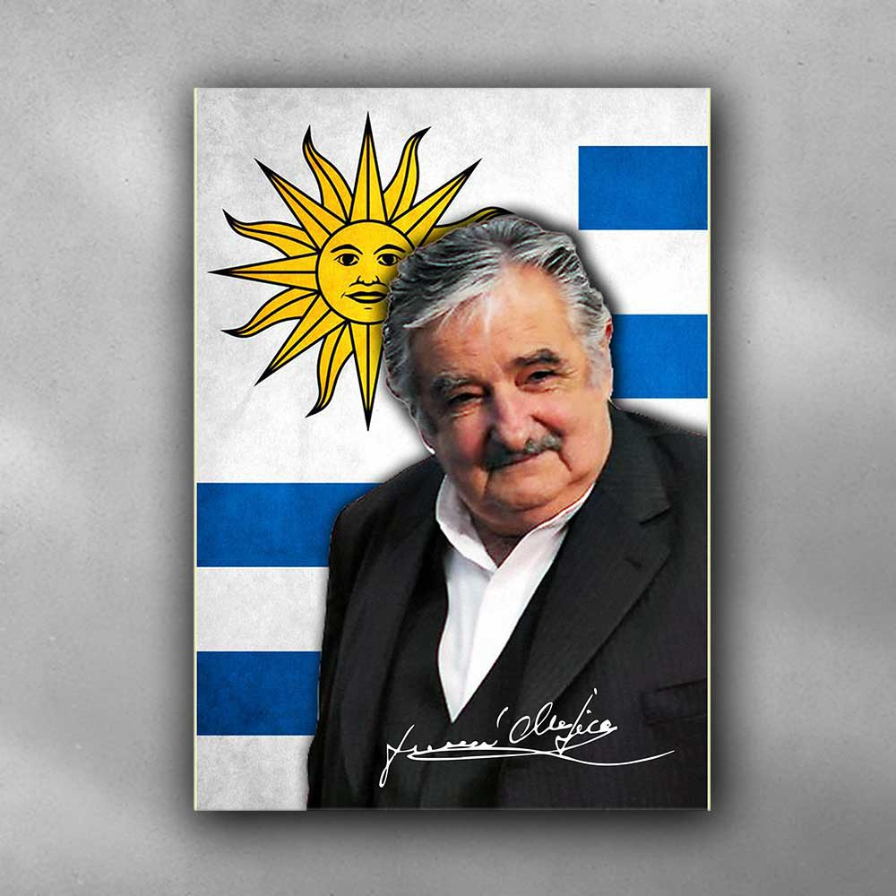 Pôster José Pepe Mujica Modelo 2 Loja Vermelha