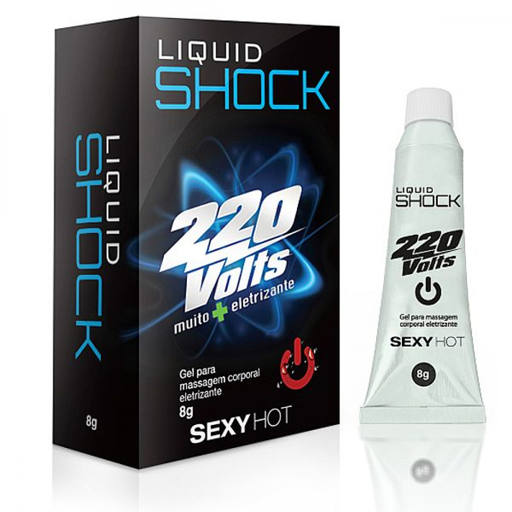 Gel Eletrizante Liquid Shock 220 Volts Para Massagem 8g Sexy Hot Loja Eroti 4838