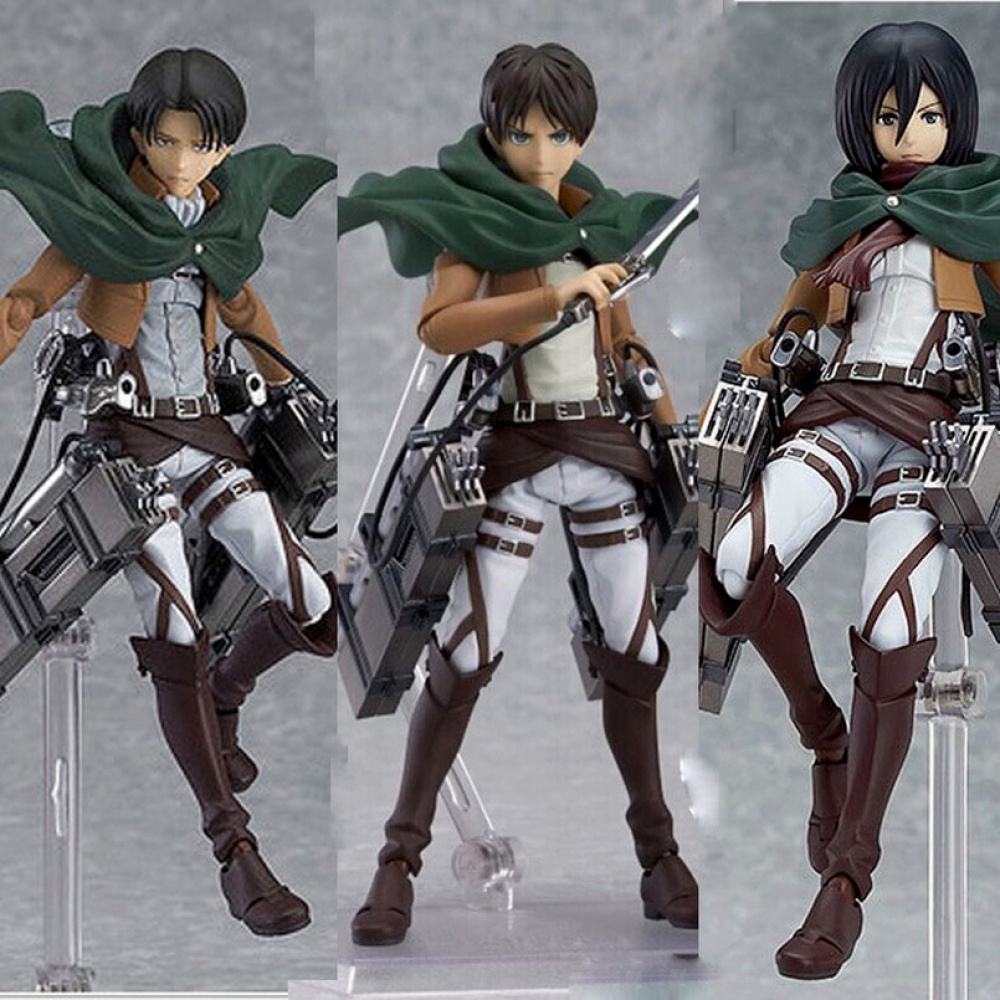 Figuras Ataque Dos Titãs Lote 05 Personagens Wave 1 Com Eren