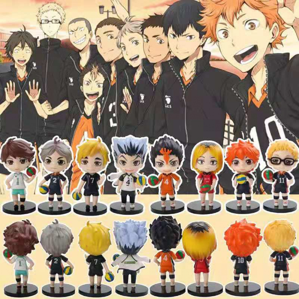 8 Personagens do Anime Haikyuu feltro