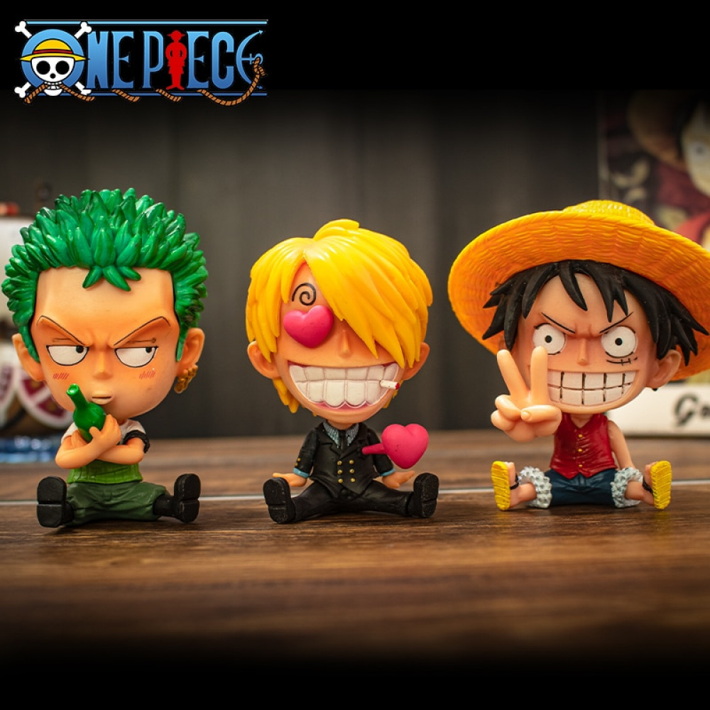 One Piece Mini Personagens de Anime Figuras Estátua Modelo Brinquedos  Despaca de Desktop