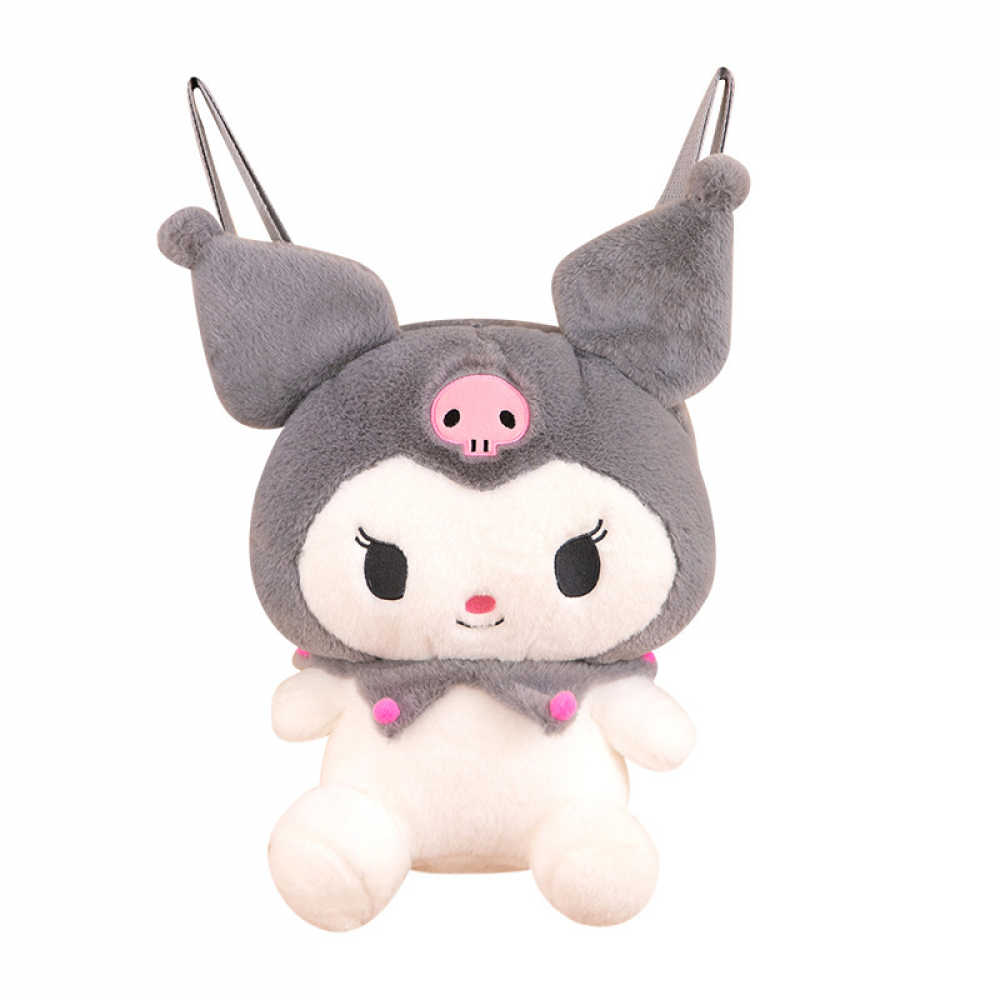 Mochila Pelúcia Kuromi Kawaii Hello Kitty, Pompom Purin, Cinnamoroll -  Super Fofa para Meninas e Mulheres - Lojahuntersxyi