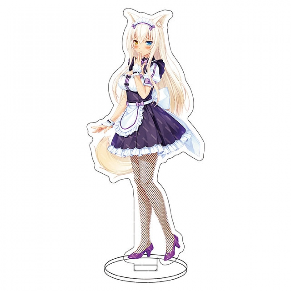 Chaveiro de animação do jogo nekopara, chaveiro super fofo de anime para  meninas, gato chocolate baunilha, gêmeas, figuras de acrílico, pingente,  presente