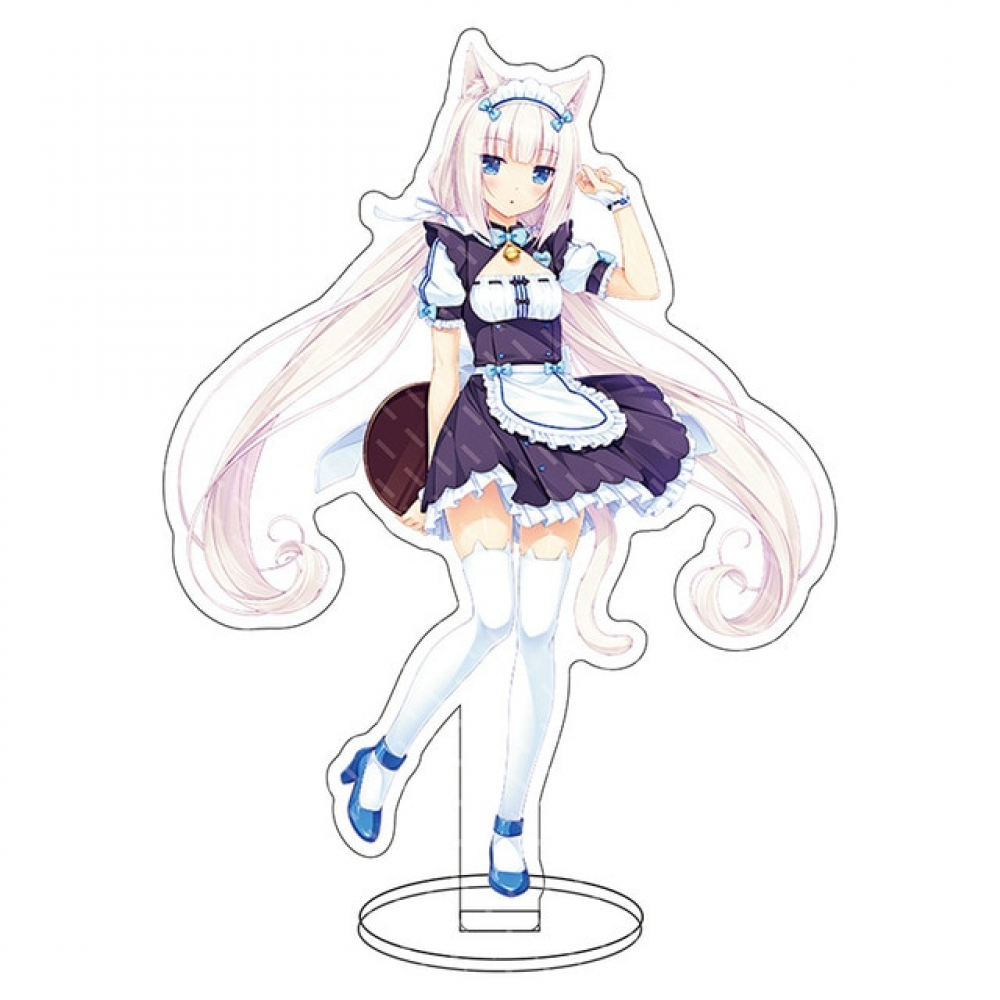 Chaveiro de animação do jogo nekopara, chaveiro super fofo de anime para  meninas, gato chocolate baunilha, gêmeas, figuras de acrílico, pingente,  presente