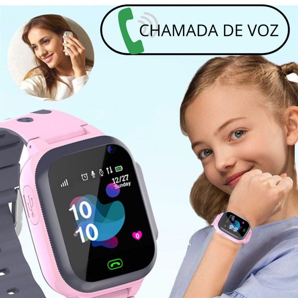 Smartwatch Criança, Relógio Smartwatch Infantil Inteligente