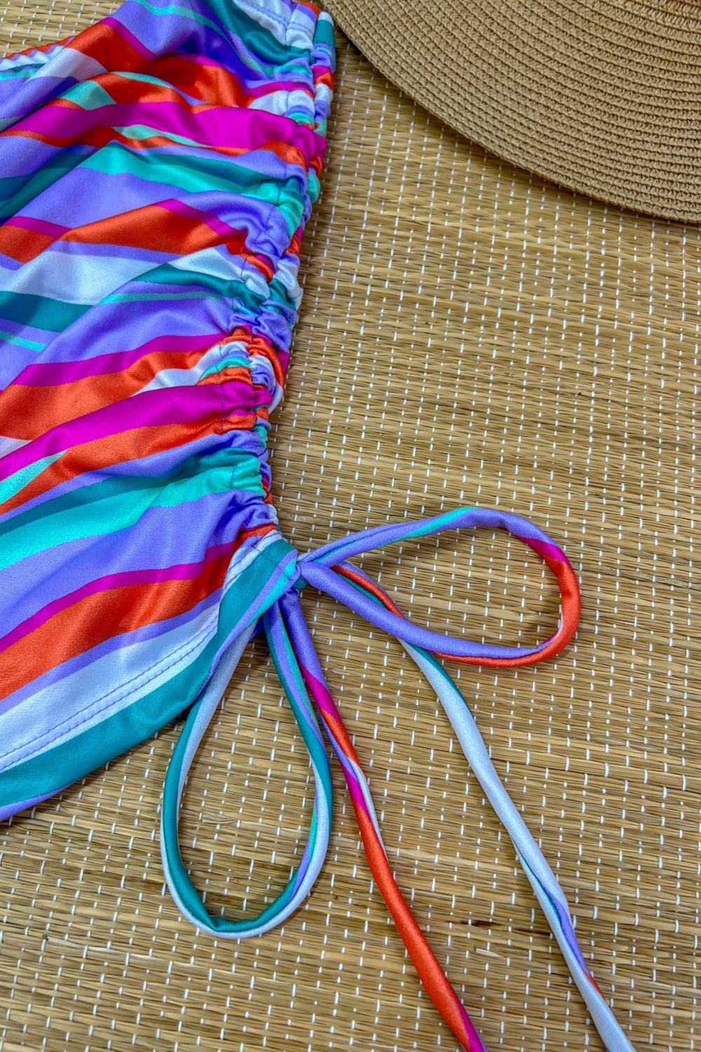 Saia de listras clearance coloridas
