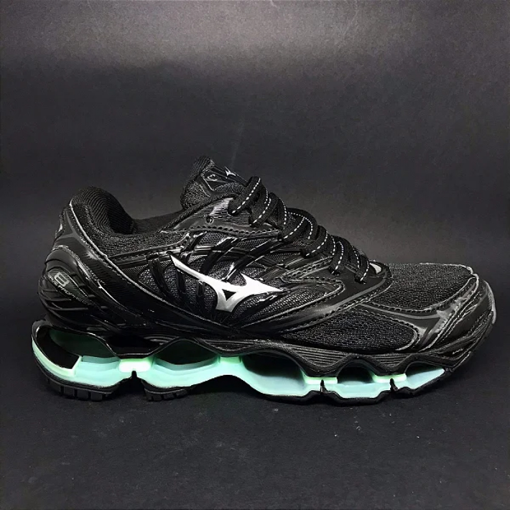 Mizuno wave preto e verde best sale