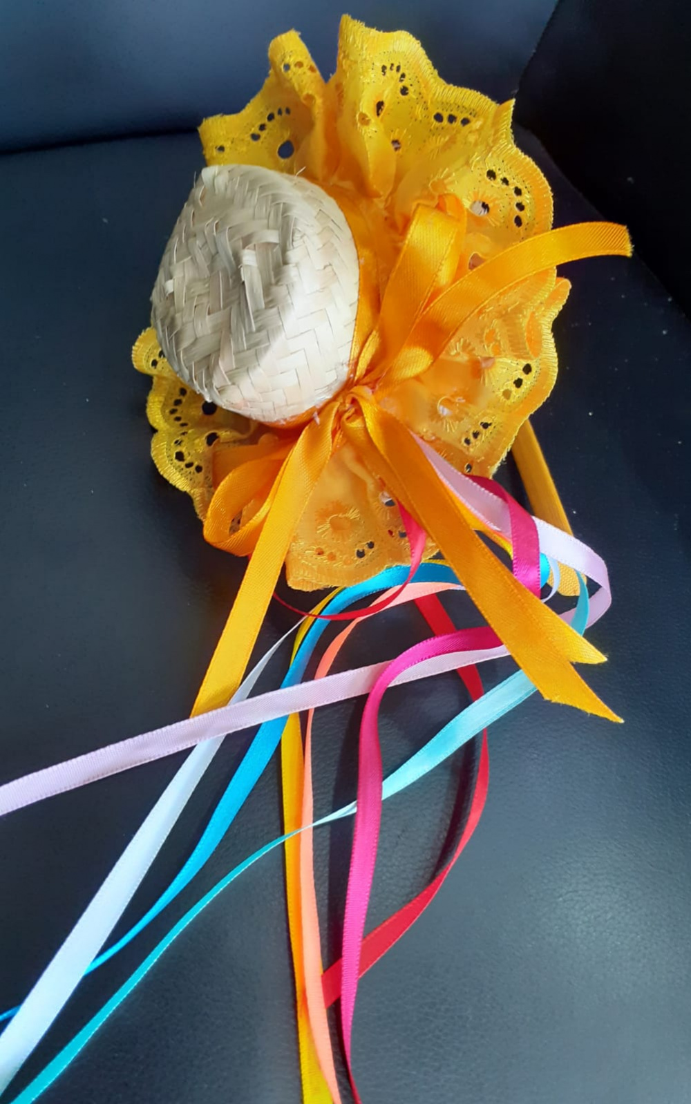 Tiara Chapeuzinho Amarelo para Época Junina Julina LUBACHI A Maior