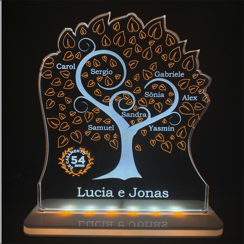 Luminária Aniversário de Casamento Luminarias Personalizadas