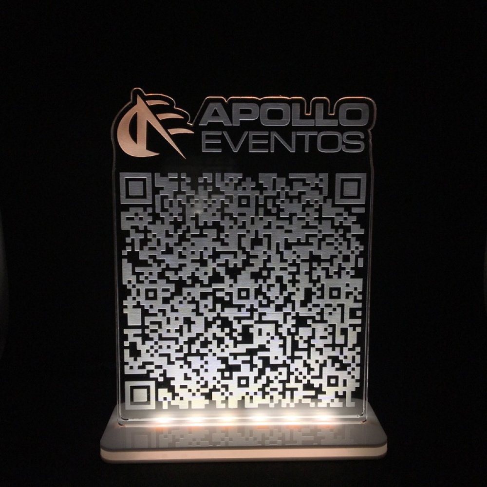 Luminária com QRCode Luminarias Personalizadas