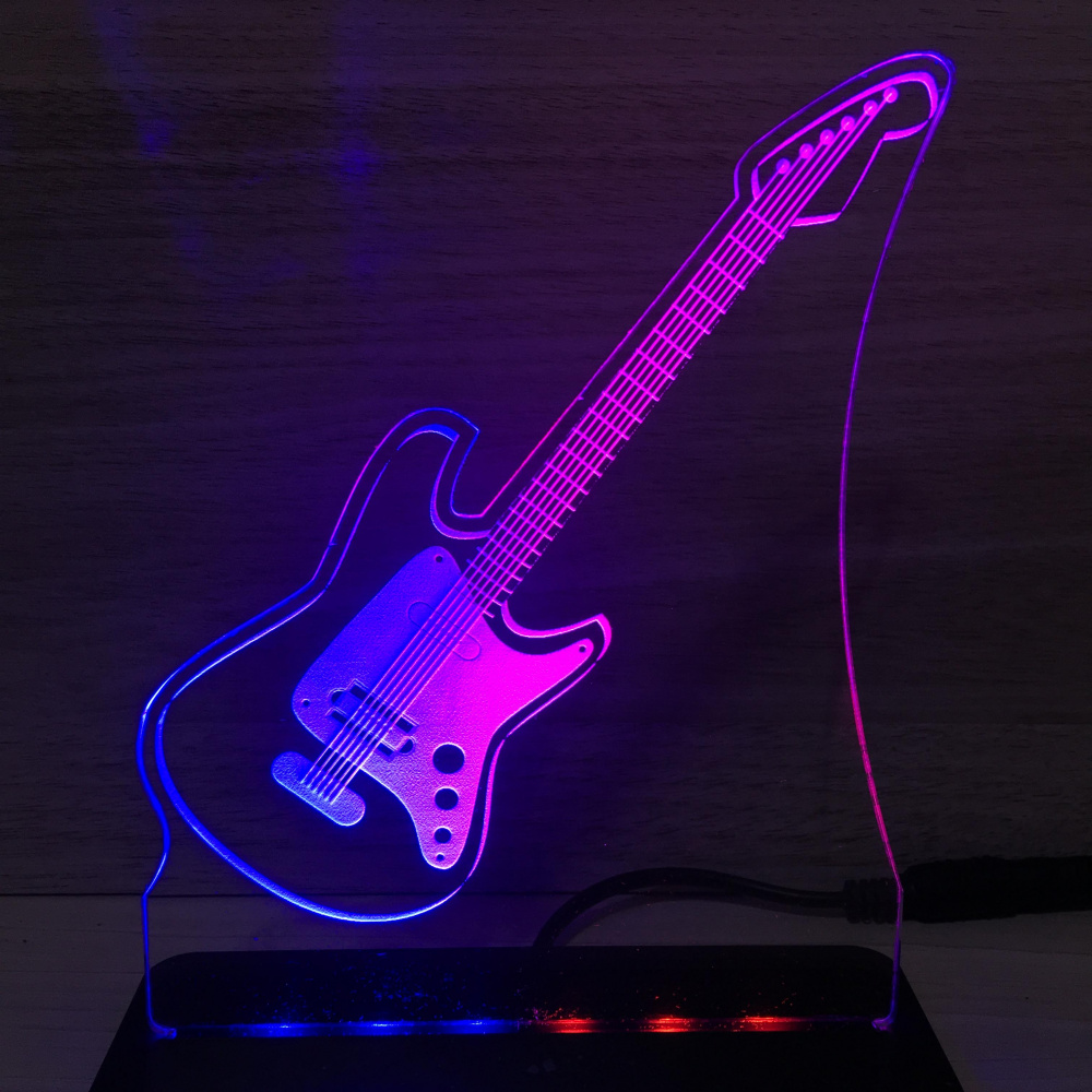 Luminária Led Guitarra Luminarias Personalizadas