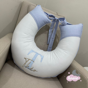 Almofada de Amamentação Azul Chambre Personale 200 Fios 9060