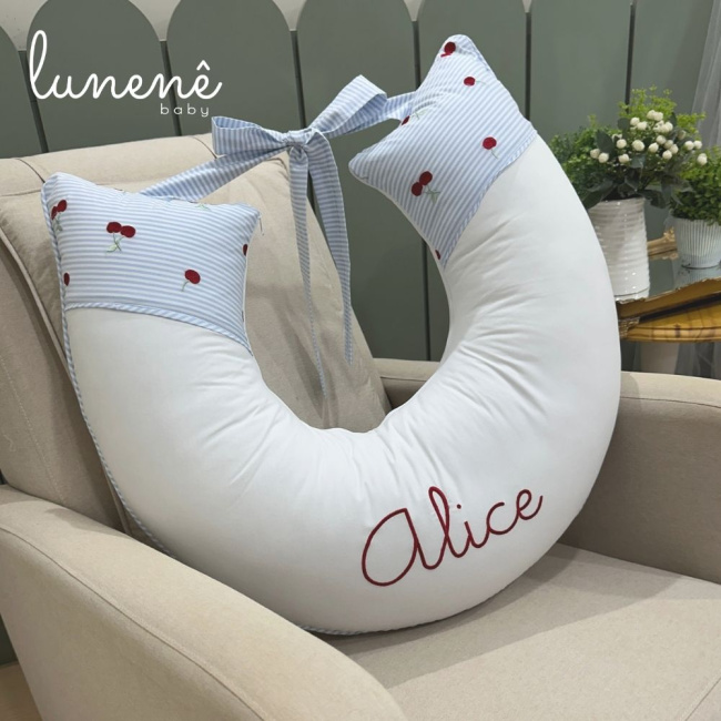 Almofada de Amamentação Cerejinha 200 Fios 4566