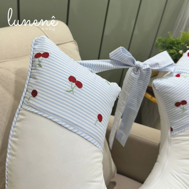 Almofada de Amamentação Cerejinha 200 Fios 4566