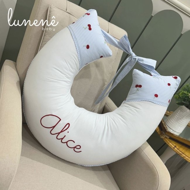 Almofada de Amamentação Cerejinha 200 Fios 4566