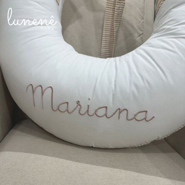 Almofada de Amamentação Cerejinha Caqui 200 Fios 4575