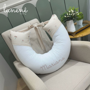 Almofada de Amamentação Cerejinha Caqui 200 Fios 4575